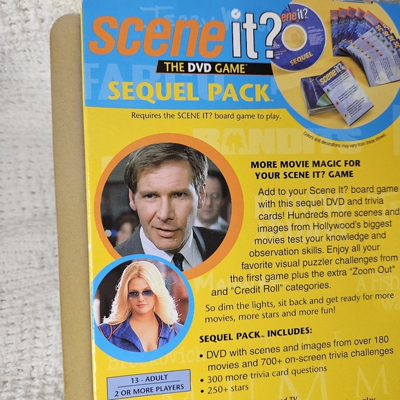 Scene It? The DVD Game Sequel Pack Movie Edition 2003 Trivia DVD Card Game - Picture 6 of 13